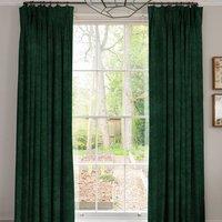Linda Barker Elsie Velvet Made To Measure Curtains Dark Green