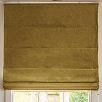 Linda Barker Elsie Velvet Made To Measure Roman Blind Ochre