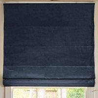 Linda Barker Elsie Velvet Made To Measure Roman Blind Deep Blue