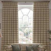 Carrie Neely Star And Harlequin Made To Measure Curtains Biscuit