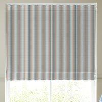 Emily Bond Cornish Stripe Made To Measure Roman Blind Blue Multi