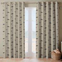 Emily Bond Oyster Catcher Made To Measure Curtains Charcoal