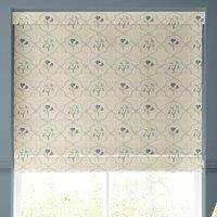 Emily Bond Margot Made To Measure Roman Blind Steel Blue