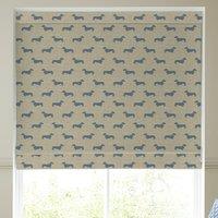 Emily Bond Peggy Made To Measure Roman Blind True Blue