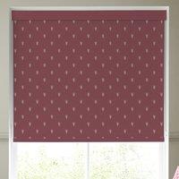 Emily Bond Wild Thyme Blackout Made To Measure Roller Blind Burgundy