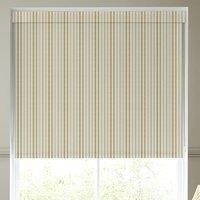 Emily Bond Cornish Stripe Blackout Made To Measure Roller Blind Gold Natural