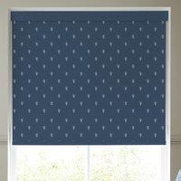 Emily Bond Wild Thyme Blackout Made To Measure Roller Blind Indigo