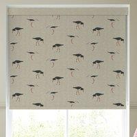 Emily Bond Oyster Catcher Blackout Made To Measure Roller Blind Charcoal
