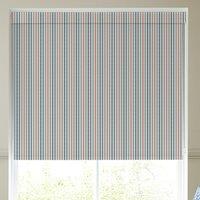 Emily Bond Cornish Stripe Blackout Made To Measure Roller Blind Blue Multi