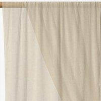 Plain Voile Curtain Fabric Cream