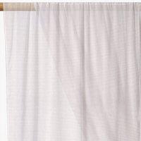 Plain Voile Curtain Fabric White