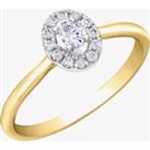 9ct Yellow Gold 0.20ct Diamond Ring 30616YW/20-10 L