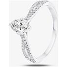 Platinum Split-Shoulder Marquise Diamond Engagement Ring (M) ENG6172