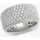 18ct White Gold Wide Pave Diamond Ring 15.01726.002
