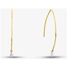 18ct Yellow Gold 0.26ct Brilliant Cut Diamond Threader Earrings NTE1040D-26-18YG