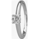 Mastercut Simplicity Four Claw 18ct White Gold 0.40ct Diamond Solitaire Ring C5RG001 040W