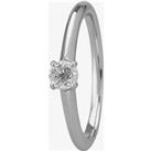 Mastercut Simplicity Four Claw 18ct White Gold 0.25ct Diamond Solitaire Ring C5RG001 025W