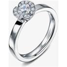 Geoghegan Fission Platinum & Diamond 0.45ct Rubover Cluster Ring FCL6/P