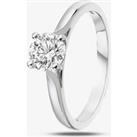 Platinum 1.01ct Round Brilliant Diamond Solitaire Ring SOL/RD/1261921C