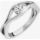 Platinum Tension-Set 0.25ct Diamond Solitaire Ring (Q) R1-1010(4.0)-GVS