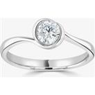 Platinum 0.25ct Diamond Solitaire Ring (L) R1-1021(4.0)