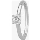 1888 Collection Platinum 0.50ct Brilliant-Cut Classic Diamond Ring RI-2016(.50CT PLUS) H/SI2/0.50ct