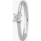 1888 Collection Platinum 0.25ct Princess-Cut Diamond Classic Solitaire Ring RI-2022(.25CT PLUS)- D/V