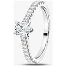 1888 Collection Platinum 0.50ct Pear-Shaped Diamond Solitaire Ring RI-2252(7X5)(.50CT PLUS)- G/SI1/0.78ct