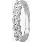 1888 Collection Platinum 1.00ct Five-Stone Diamond Ring HET1001(1.00CT PLUS)- G-H/SI1-SI2/1.00ct