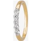 1888 Collection 18ct Gold 0.30ct Five-Stone Diamond Ring HET1001(.30CT PLUS)- E-F/SI1/0.30ct