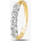 1888 Collection 18ct Gold 0.75ct Five-Stone Diamond Ring HET1001(.75CT PLUS)- E-F/SI1/0.75ct