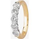 1888 Collection 18ct Gold 1.00ct Five-Stone Diamond Ring HET1001(1.00CT PLUS) H/SI2/1.04ct