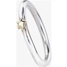 Scarlett Elegance Silver and Gold Star Stacking Ring R2492-YGS