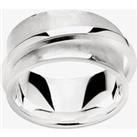 Bastain Silver Matte and Polished Band Ring 12185-54