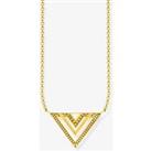 THOMAS SABO Gold Plated Africa Triangle Necklace KE1568-413-39-L45V