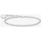 THOMAS SABO Silver White Cold Enamel 19cm Charm Bracelet X2088-007-21-19