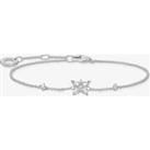 THOMAS SABO Sterling Silver White Cubic Zirconia Butterfly Bracelet A2028-051-14