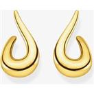 THOMAS SABO Gold Plated Open Tear Dropper Earrings H2042-413-39