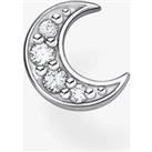 THOMAS SABO Silver Cubic Zirconia Moon Single Stud Earring H2133-051-14