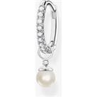THOMAS SABO Ladies Single Hoop Pearl Pendant Earring CR702-167-14