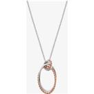 Hot Diamonds Unity Oval Rose Gold Plated Pendant DP738