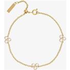 Olivia Burton Classic Gold Tone Stainless-Steel Mother of Pearl Cluster Bracelet 24100069