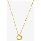 ChloBo Wisteria Gold Plated Open Circle Necklace GNDC3423