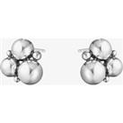 Georg Jensen Moonlight Grapes Small Sterling Silver Earrings 10019038