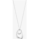 Georg Jensen Offspring Sterling Silver Interlocking Large Necklace 10012762