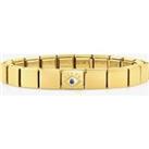 Nomination Glam Golden Blue Cubic Zirconia Eye Bracelet 239103/05