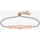 Nomination Milleluci Colour Stainless Steel Pink Crystal Hearts Bracelet 028011/003