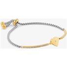 Nomination Milleluci Gold Finish Cubic Zirconia Heart Bracelet 028006/022