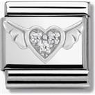 Nomination CLASSIC Silvershine Symbols Flying Heart Charm 330304/12