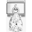 Nomination CLASSIC Pear-Shaped Cubic Zirconia Dangle Charm 331812/10